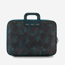 Cargar imagen en el visor de la galería, Bolso para portátil Bombata 15,6" Camo Teal Blue
